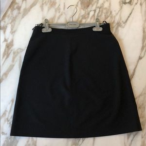 Prada A-line Black Skirt